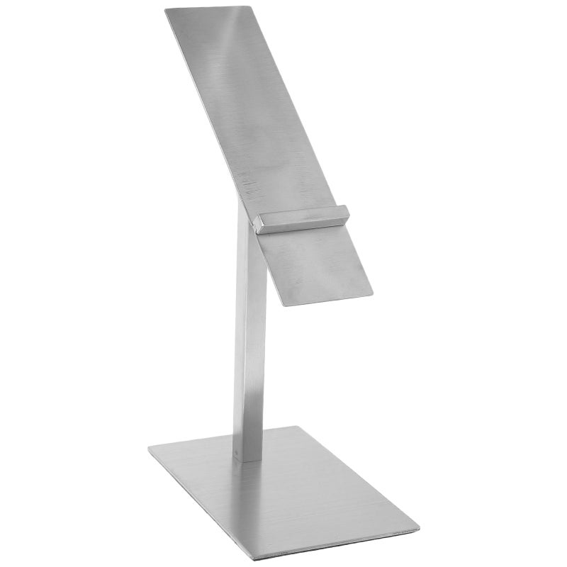 Stainless Steel Shoe Display Rack - Metal High Heel Display Riser Stand With Adjustable Angle And Height For Commercial Retail Store Vendors - Elegant Footwear Showcases - Image 1