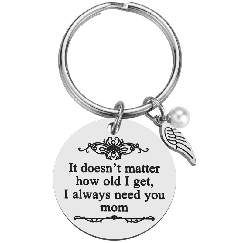 iJuqi Mother's Day Gifts from Daughter Son for Mom Birthday Valentine's Day Christmas Gifts Mom Keychain Mother Keyring - Image 1