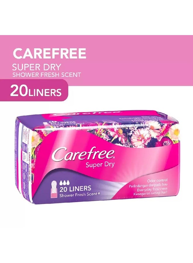 Carefree بطانات كيرفري سوبر دراي المعطرة - 20 قطعة - Image 2