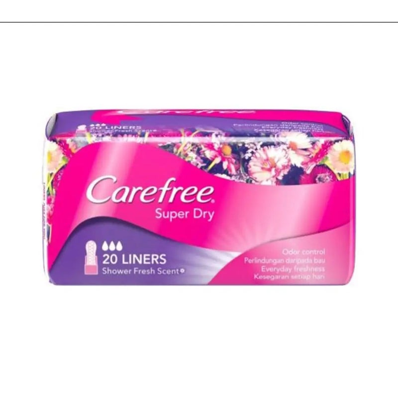 Carefree بطانات كيرفري سوبر دراي المعطرة - 20 قطعة - Image 1
