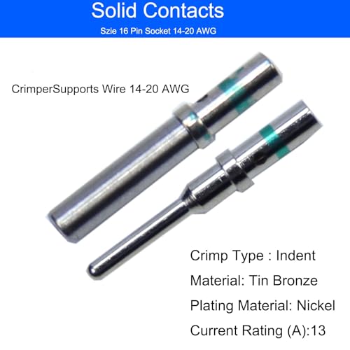 MOCW 706 Pcs for Deutsch DT Connector Kit, Gray 2 3 4 6 8 12 Pin for DT Connectors with Solid Contacts Pick Removal Tool Size 16 Stamped Contacts, for Deutsch Pin Kit - Image 4