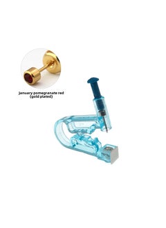 Sterile Disposable Ear Piercing GunGeneration gold January deep red diamond Generation gold January deep red diamond