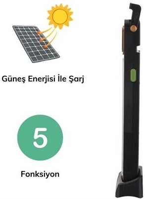 Nurvaye Store 5 Functional Solar Energy Rechargeable 48 LEDs Lighting PR-3838  - Image 2