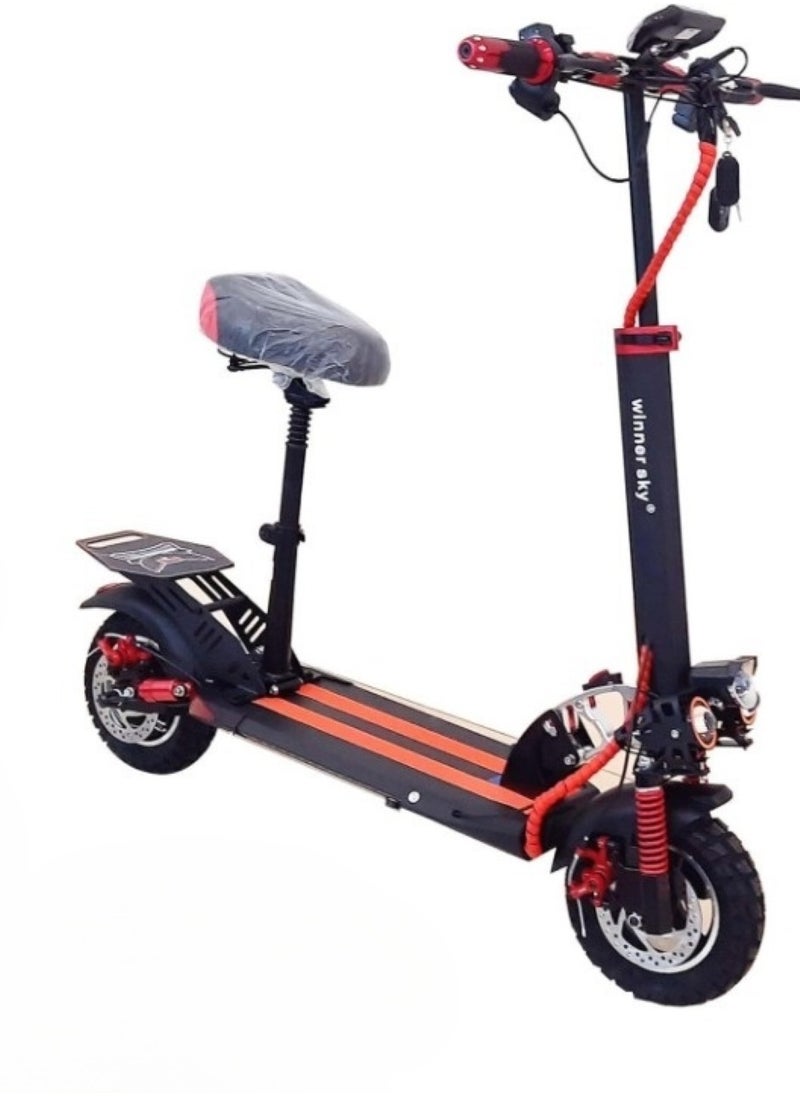Winner Sky E10 High-Powered Electric Bike Motor 1000W with Speed Meter Red  - Image 2