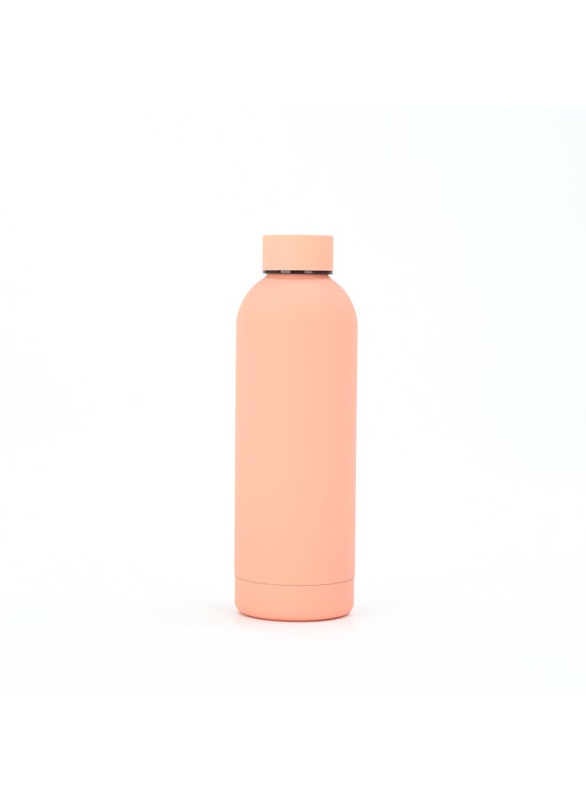 American Style Simple Small Mouth Bottle 304 Stainless Steel Double Layer Vacuum Thermos Outdoor Portable Sports Water Cup