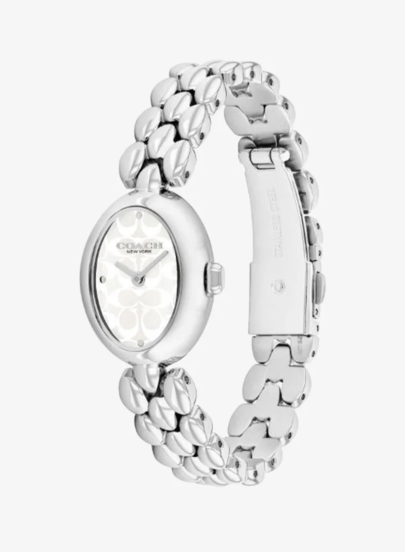 Coach  2-Hand Sammy Collection Quartz Movement Watch For Women With Silver Stainless Steel Bracelet - 14504416 for Women | Best Price UAE