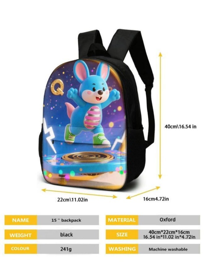 Bright Li Fire Students and children are very moved! Cute cartoon bag three-piece set, essential for travel (available for students, children, friends on outings, mountain climbing, school, etc.) - 68 - Image 5