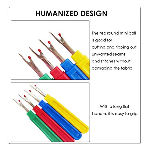 DODOGA 20 Pieces Colorful Seam Ripper Tool Handy Stitch Ripper Sewing Ripper for Opening Removing Seams and Hems - Image 2
