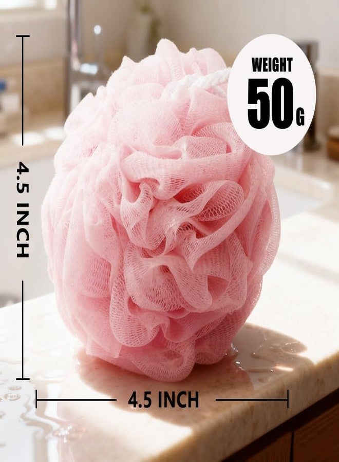 North Bund Shower Loofah Sponge for Men Women Loofah Exfoliating Body Scrubber 4 Color Mesh Shower Pouf Balls for Body Wash - Image 2