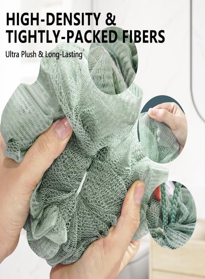 North Bund Shower Loofah Sponge for Men Women Loofah Exfoliating Body Scrubber 4 Color Mesh Shower Pouf Balls for Body Wash - Image 4