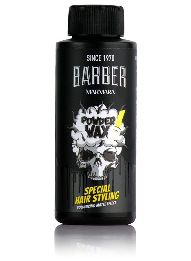 BARBER MARMARA Hair Powder Men 20gr - Hair powder with matt effect for women & men, Styling powder matt look, Modeling styling powder, Barber Shop Matte Powder, Volume powder (1 Bottle) - Image 3