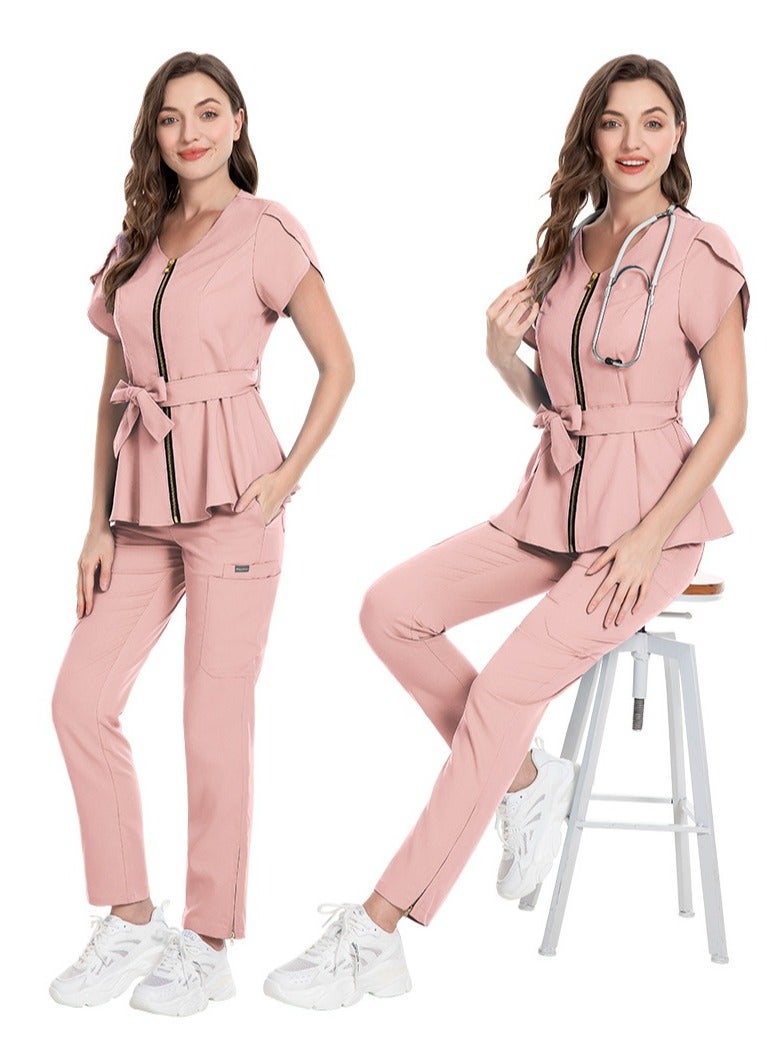 KUYING New V-neck Split Style Medical Work Uniform  - Image 2