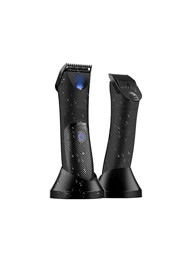 X spring Electric Body Trimmer And Shaver Waterproof Body Hair Groomers For Men And Women Groin Hair Trimmer With Led Indicator For Balls Replaceable Ceramic Blade For Wet And Dry Use Usb Charging  - Image 2