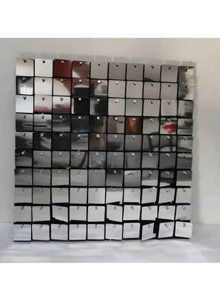 Shinny Wall Panels, Sequin Backdrop, Shimmer Wall Backdrop for Parties, Weddings, and Valentine's Day Decorations, 5 Pieces (30 cm x 30 cm each piece) (Silver) - pzsku/Z2658FA46BA0F6E7CAC5BZ/45/_/1735369202/e7141ed1-05c6-43a6-b817-82322435a0c3