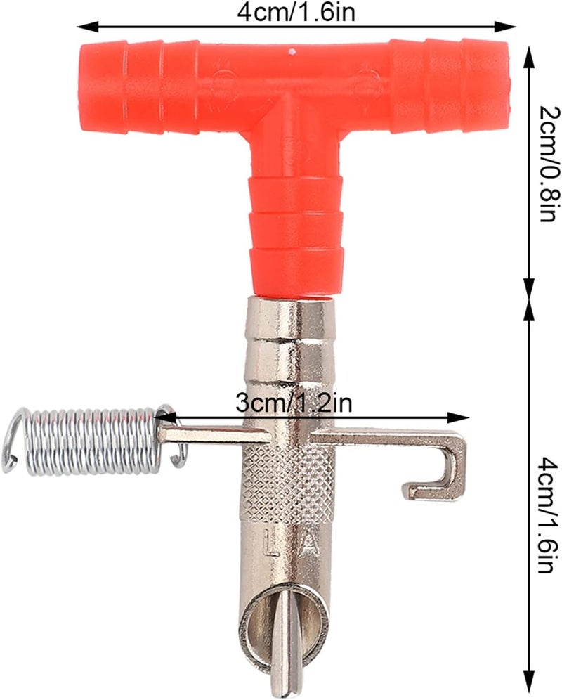 Generic 10PCS Rabbit Nipple Drinkers, Alloy Cast Hook Nozzle Drinkers, Hanging Spring Design with Duck Bill & Watertight Design, Ideal for Poultry Clean Drinking No Leakage - Image 2