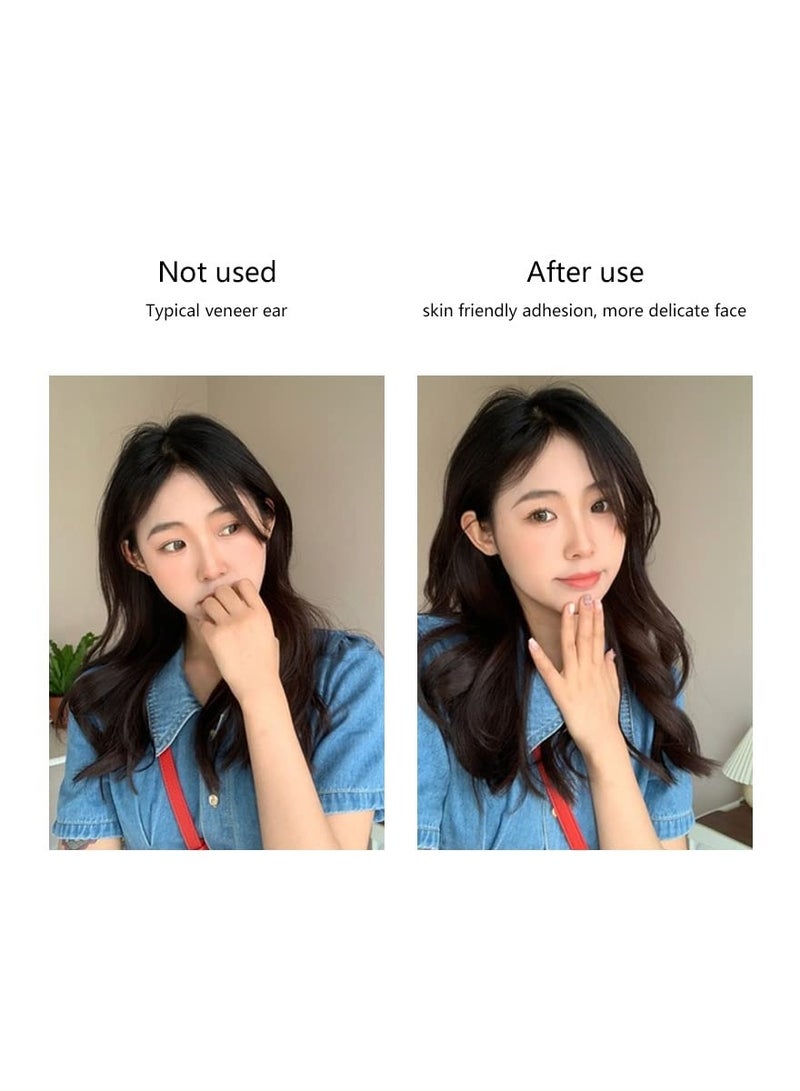 Excefore ملصقات الأذن، 10 ورقات مكونة من 60 ملصقًا، شريط أذن غير مرئي، مصحح تجميلي للأذن لمشاكل الأذن الكبيرة، بدون جراحة وملصقات أذن تجميلية من السيليكون غير مؤلمة للبالغين - Image 4