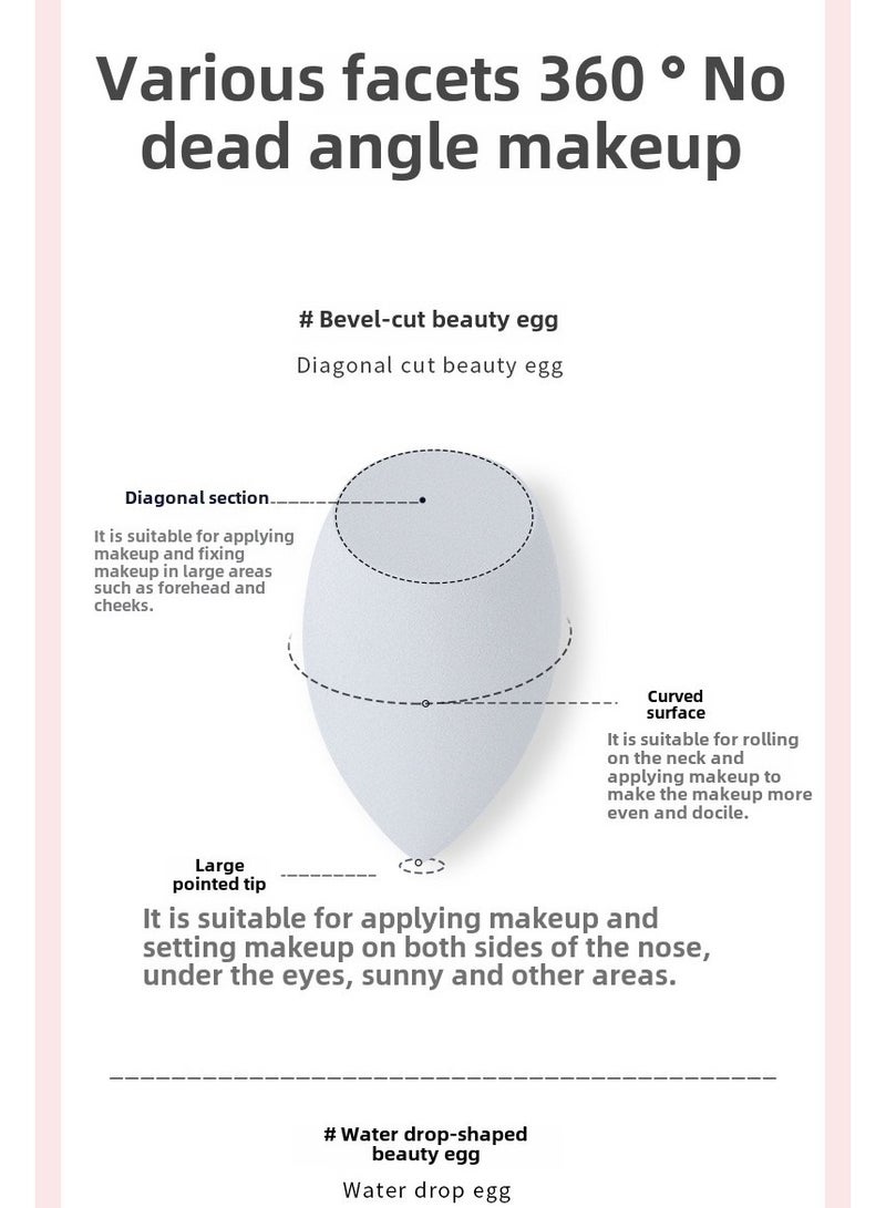 يوكانبي مجموعة إسفنجات مكياج ملونة - إسفنجة تجميل مثالية لكريم الأساس والكونسيلر وأحمر الخدود - Image 5