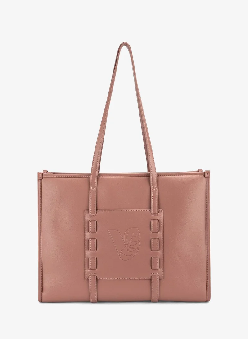 فيجانولوجي Arabesque Tote in Dune Made from Bamboo Fiber