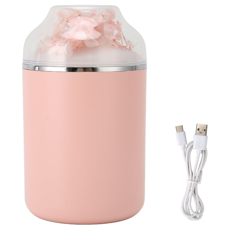 Humidifier Immortal Flower Shape Household Large Fog Volume Silent Essential Oil Diffuser HumidifierSakura Pink - Image 5