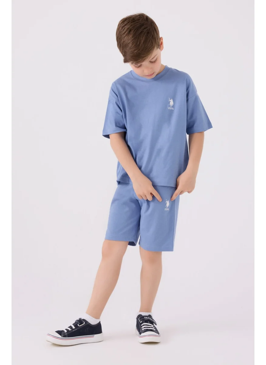 U.S. Polo Assn. Boys' Dirty Blue Bermuda Set