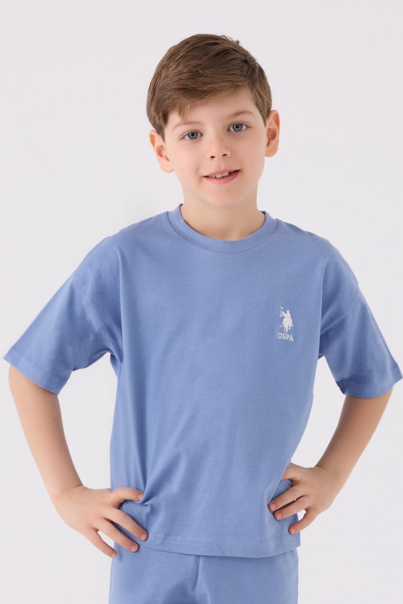 U.S. Polo Assn. Boys' Dirty Blue Bermuda Set  - Image 2