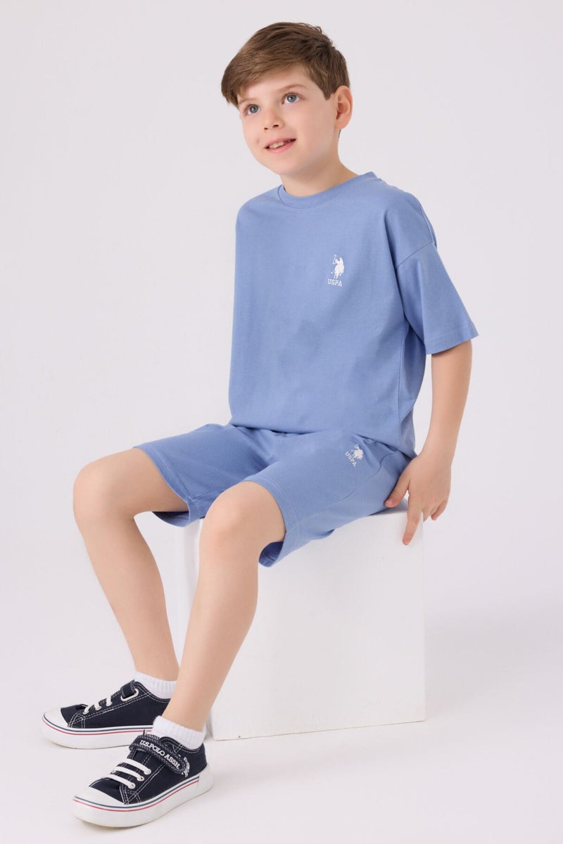 U.S. Polo Assn. Boys' Dirty Blue Bermuda Set  - Image 3