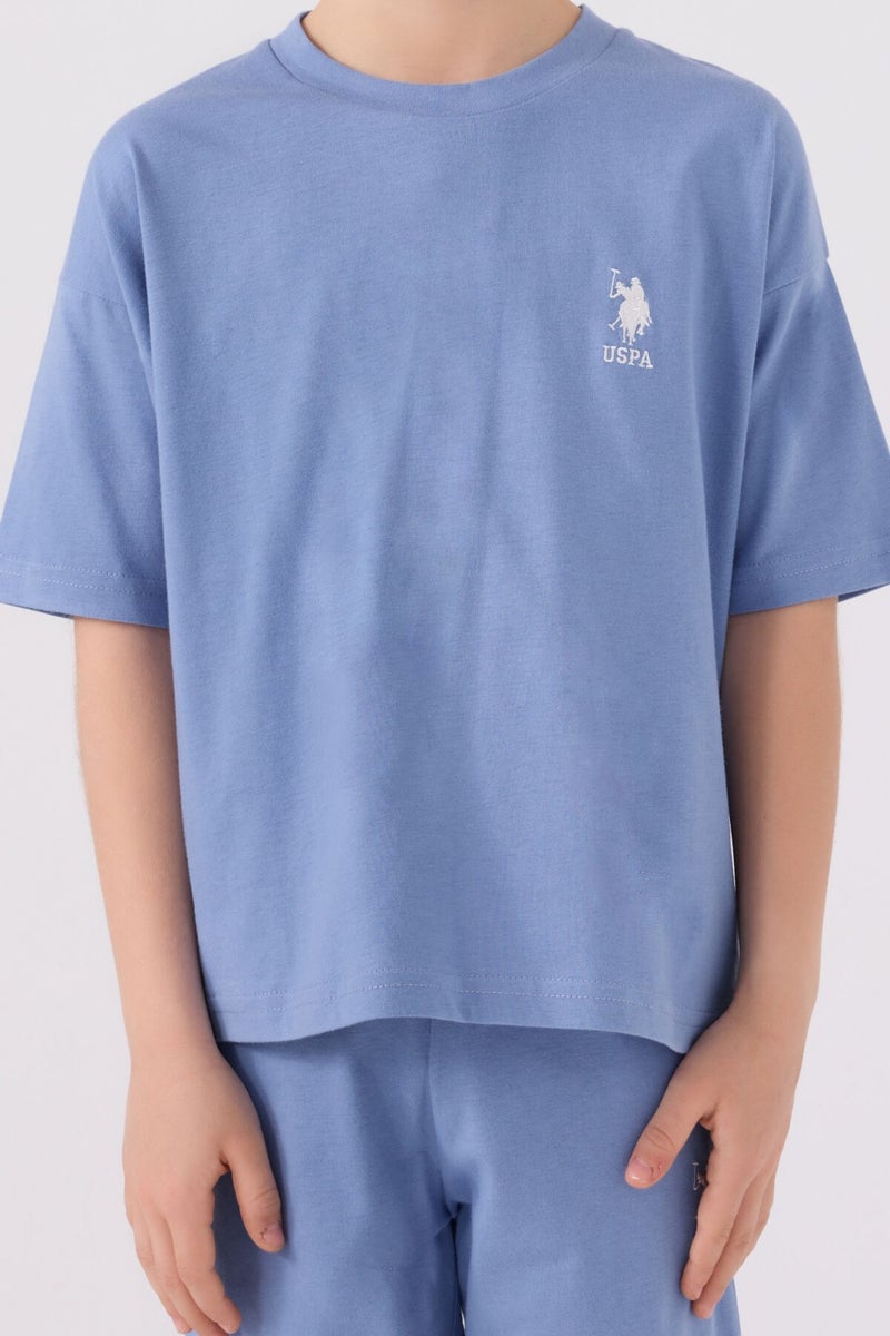 U.S. Polo Assn. Boys' Dirty Blue Bermuda Set  - Image 4