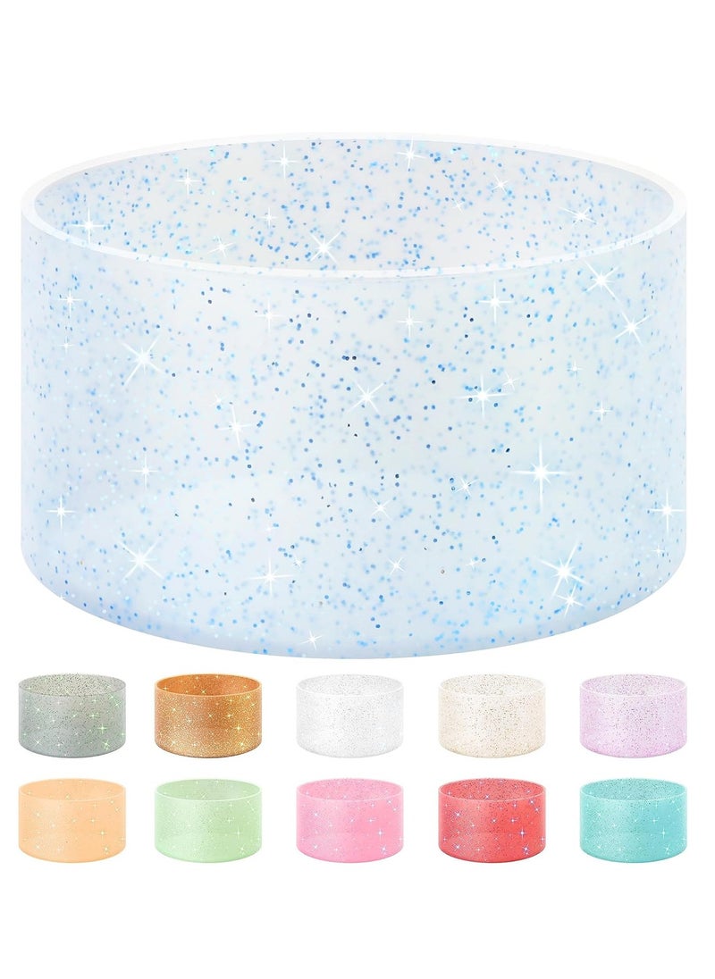 SYOSI Protective Glitter Silicone Boot, Compatible with Stanley Tumbler 20-40oz & For Hydro Flask Water Bottle 12-24oz, Tumblers with 2.8-2.95in Bottom  - Image 1