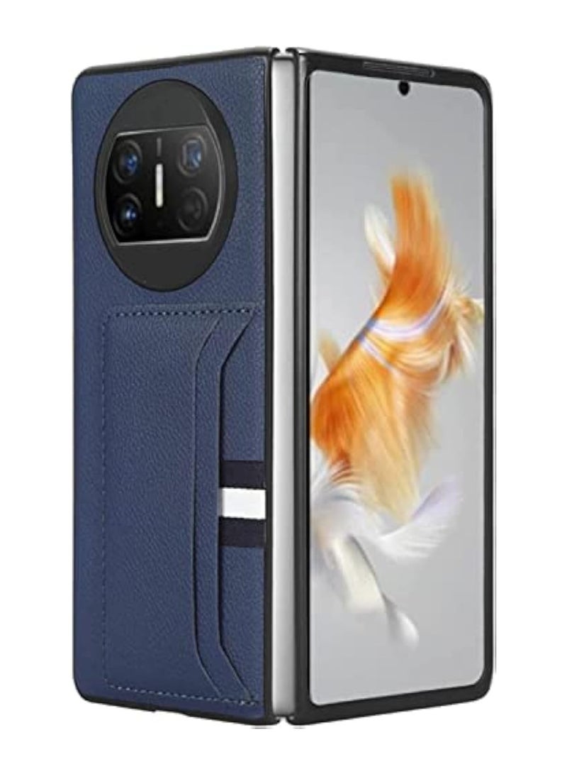 general Compatible With Huawei Mate X3 Case Premium PU Leather Ultra Slim Shockproof Back Bumper Phone Case Cover with Card Slot - Image 1