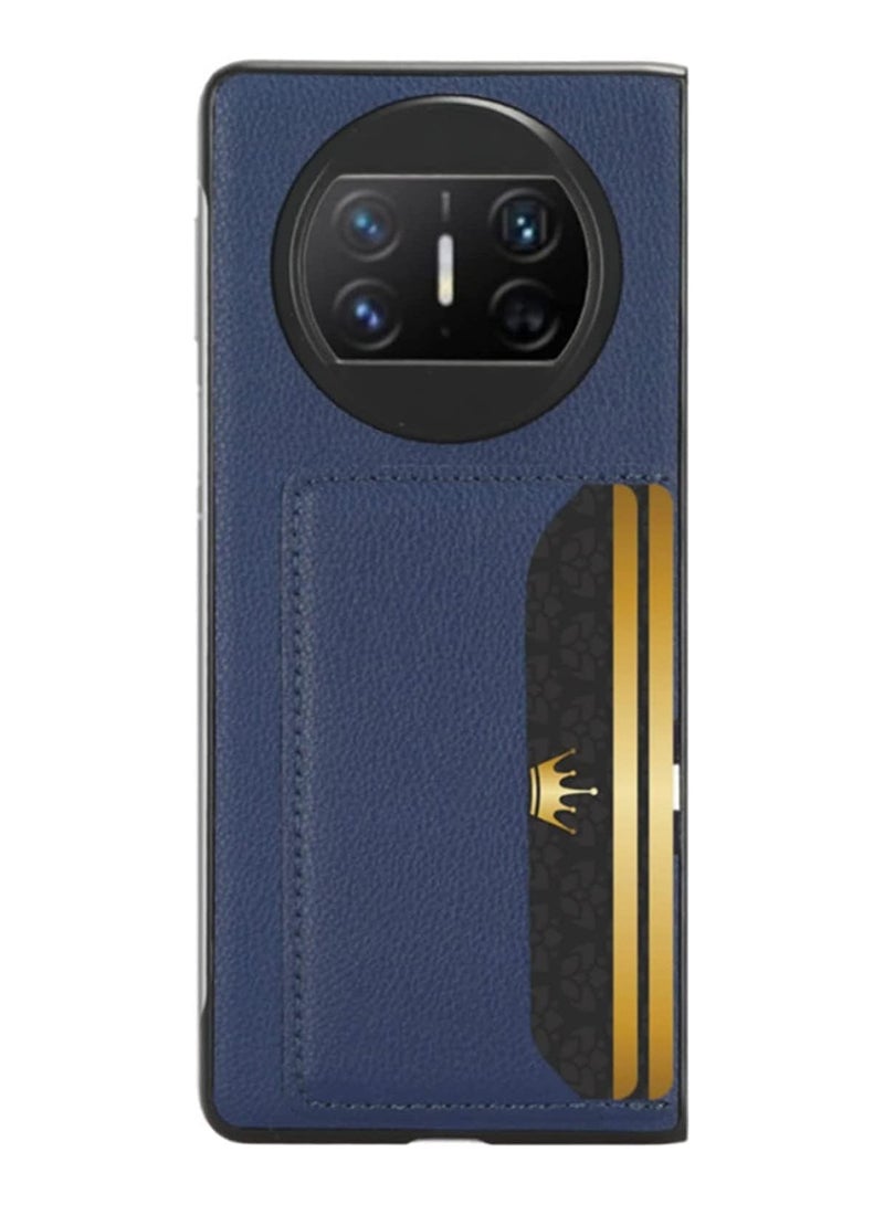 general Compatible With Huawei Mate X3 Case Premium PU Leather Ultra Slim Shockproof Back Bumper Phone Case Cover with Card Slot - Image 2