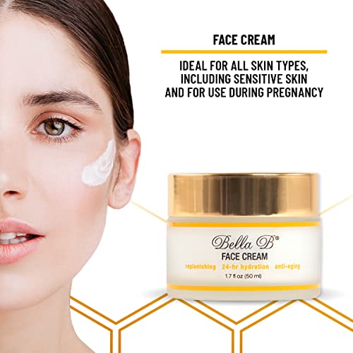 Bella B Face Cream 17 oz Jar Facial Glow Pregnancy Skincare All Natural Face Moisturizer Organic Face Cream Prenatal Skin Care Organic Facial Moisturizer for Sensitive Skin - Image 5