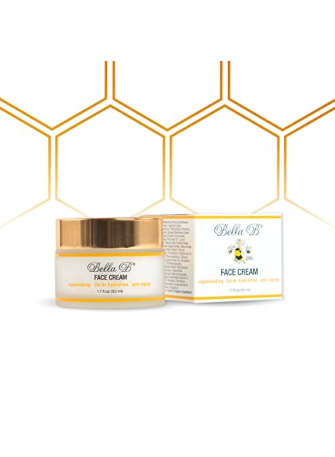 Bella B Face Cream 17 oz Jar Facial Glow Pregnancy Skincare All Natural Face Moisturizer Organic Face Cream Prenatal Skin Care Organic Facial Moisturizer for Sensitive Skin - Image 1