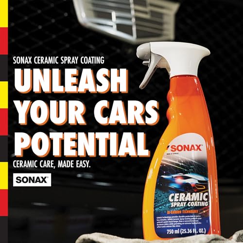 SONAX Ceramic Spray Coating 257400 | Durable Ceramic Technology for High Gloss & Protection | Hydrophobic for All Paint Surfaces | Easy to Apply | Long Lasting Shine & Water Repellent Finish | 750ml - Image 5