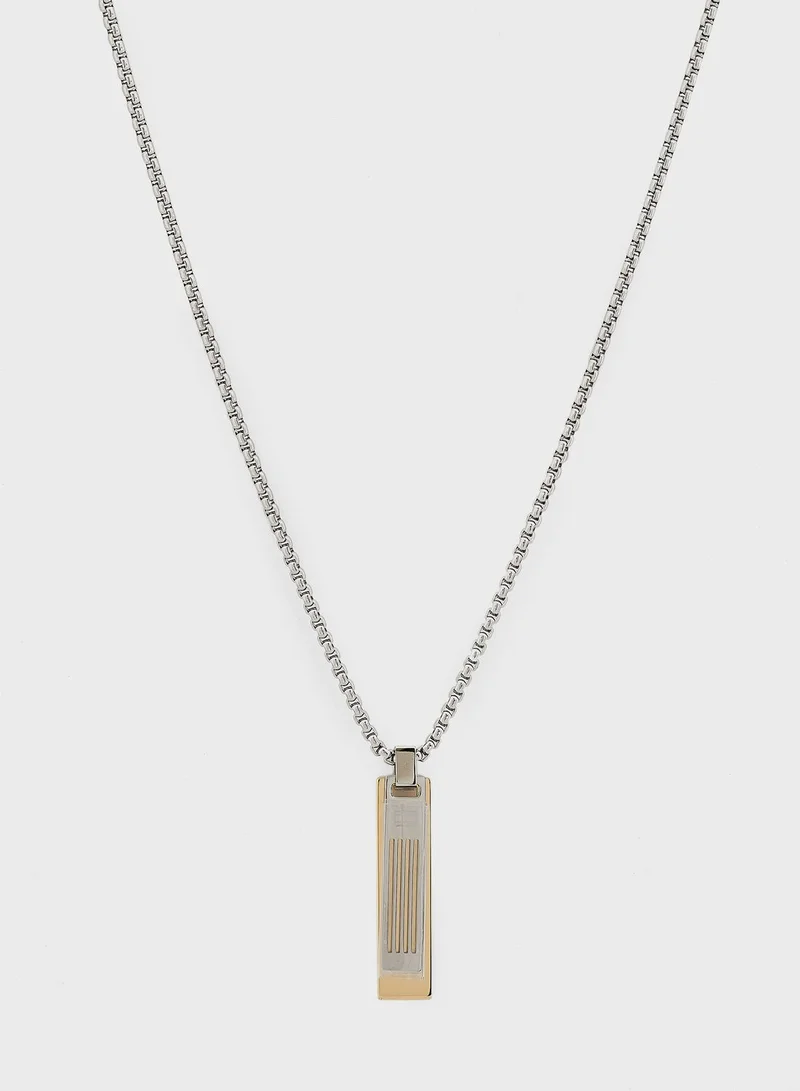 TOMMY HILFIGER Double Dog Tag Necklace
