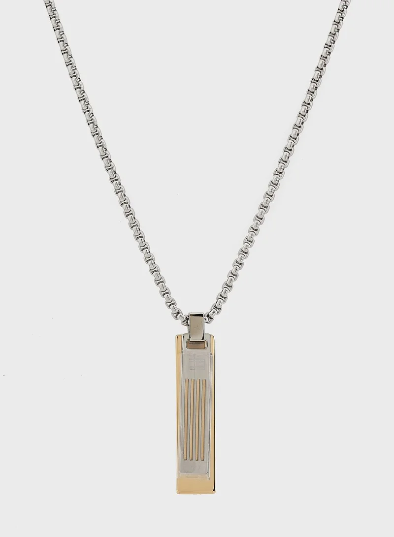 TOMMY HILFIGER Double Dog Tag Necklace