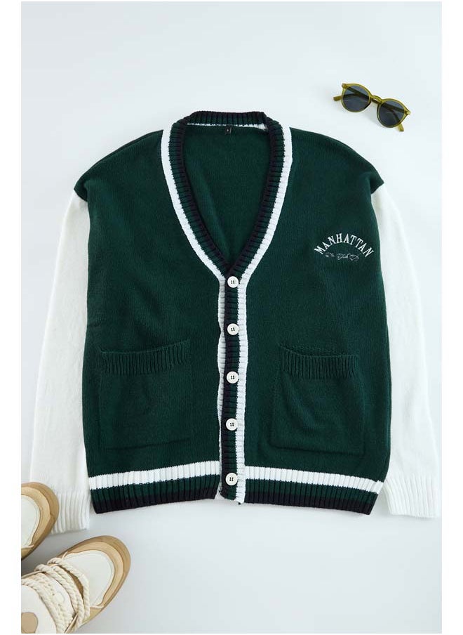 Green FL Men's Regular V-Neck Plain Knitwear Cardigan TMNAW25HI00003 - pzsku/Z265962B62708864BBBB0Z/45/_/1737376171/c4c7821e-9345-46f9-a8b1-4e46677e1736