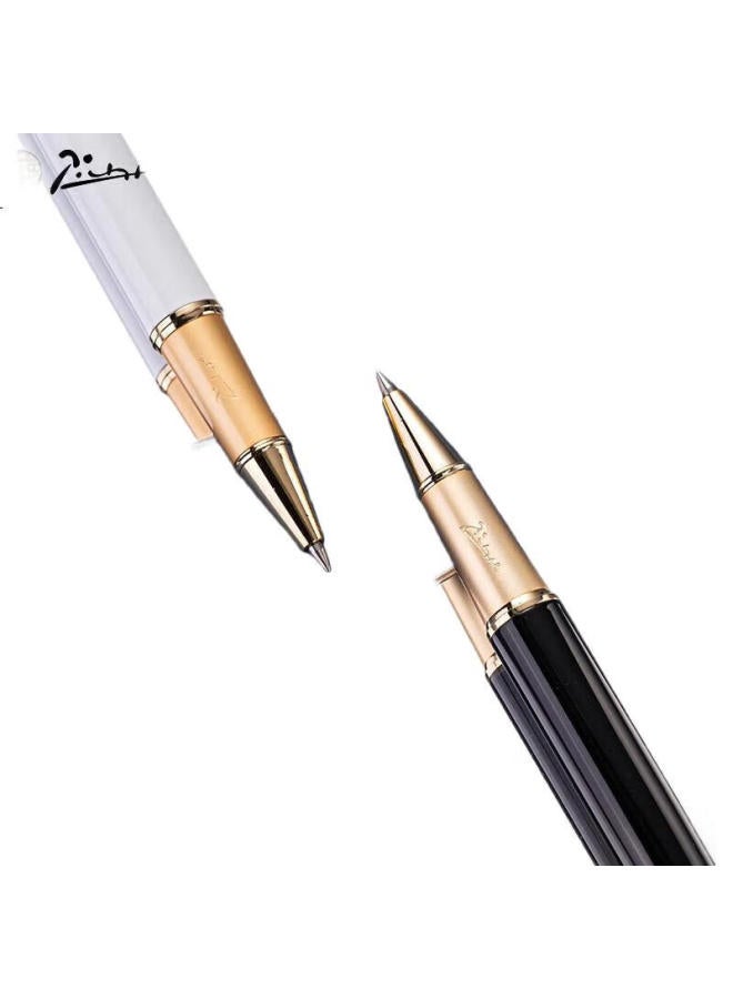 Pimio Ps-R16S Student Ballpoint Pen Gift Box Set, Graduation Gift, Daily Writing, Office Signing Pen, Pure Black With Silver Clip - Image 3