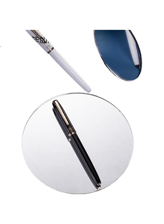Pimio Ps-R16S Student Ballpoint Pen Gift Box Set, Graduation Gift, Daily Writing, Office Signing Pen, Pure Black With Silver Clip - Image 2