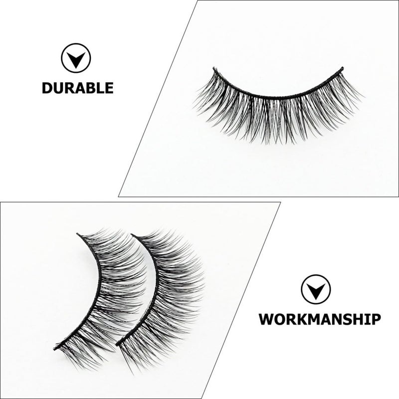 Natural 3d Fake Eyelashes 10 Pairs Soft Comfortable False Lashes for Makeup Accessory Suitable for Daily Wear and Beginners - Image 4