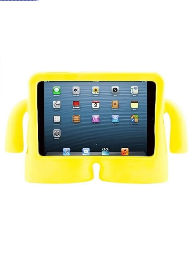 Kids Shock‑Proof EVA Case with Handle & Stand for iPad Air 4/5 10.9 2020 2022 Bright Durable Cover(Yellow)