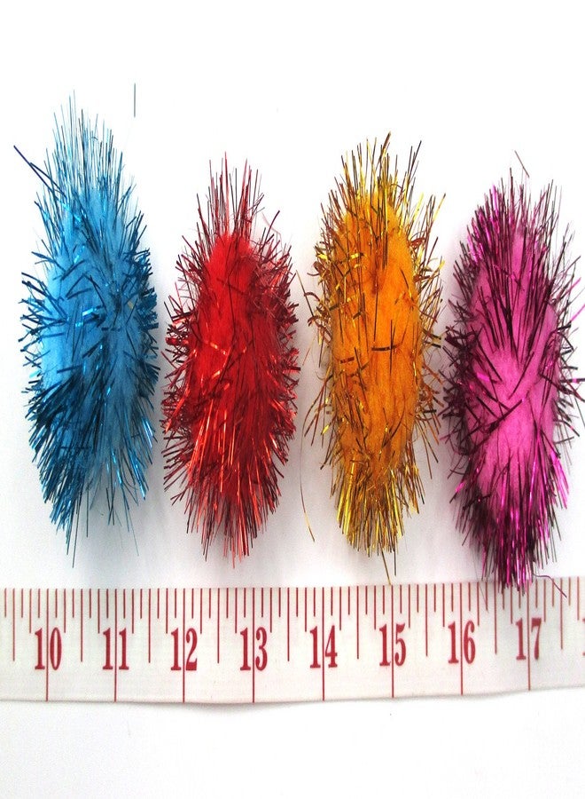 ALL in ONE Assorted Color Glitter Sparkle Pom Poms for Craft DIY (45MM) - Image 2