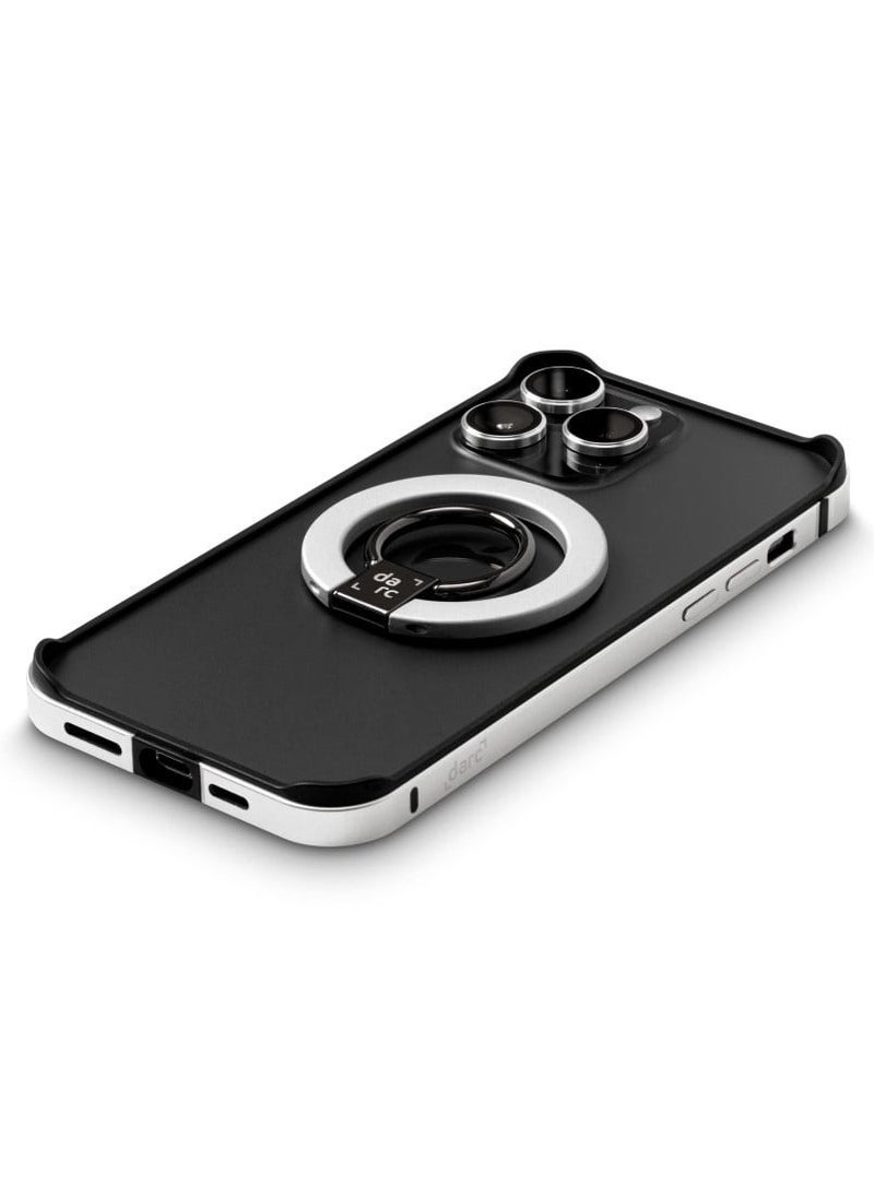 darc iPhone 14 Pro Max 3-in-1 Frame + Camera Protection + MagSafe Grip Silver  - Image 1