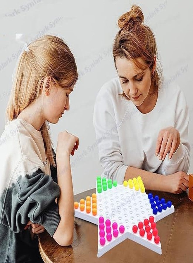 Synlark Champions Chinese Checkers Board Game Matching Puzzles Board Game for Kids - Image 1