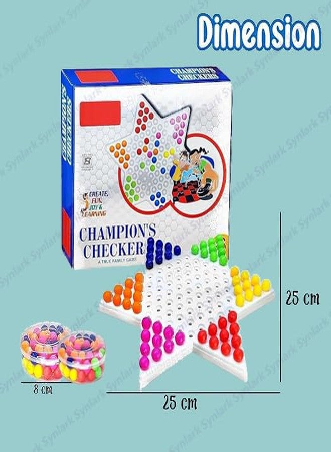 Synlark Champions Chinese Checkers Board Game Matching Puzzles Board Game for Kids - Image 2