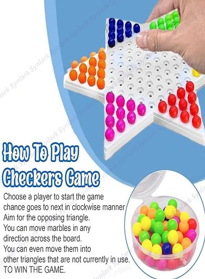 Synlark Champions Chinese Checkers Board Game Matching Puzzles Board Game for Kids - Image 3