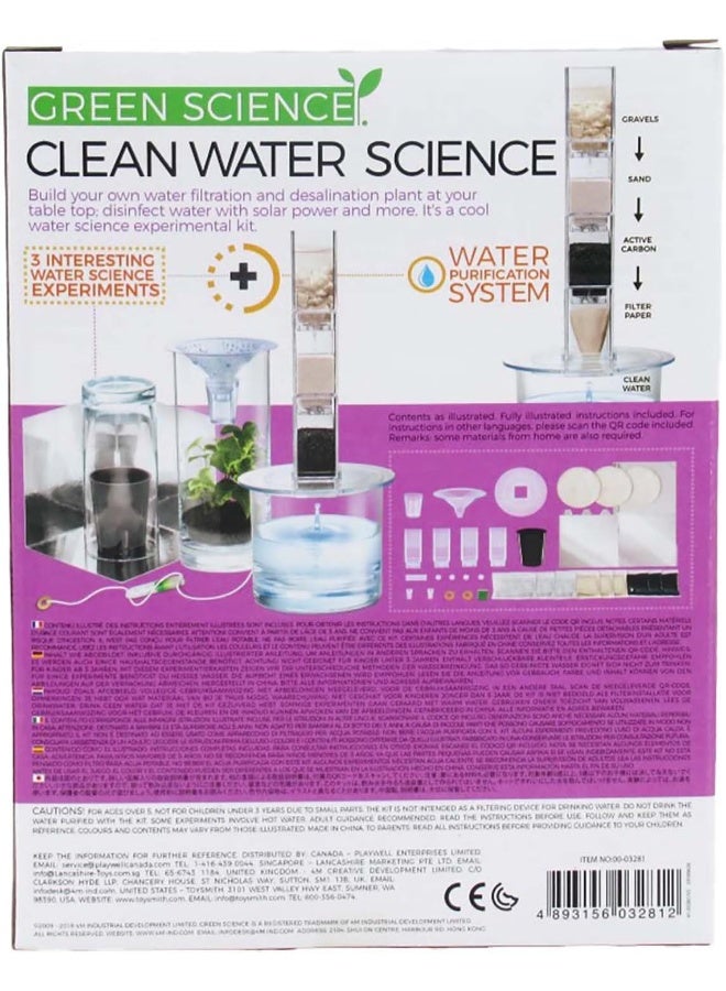 4M Clean Water Science Kit – DIY Water Filtration & Desalination Plant with Filter Sections, Sand, Gravel, Activated Carbon, Funnels & Guide – STEM Water Purification Experiment for Ages 8+ | 00-03281 - Image 3
