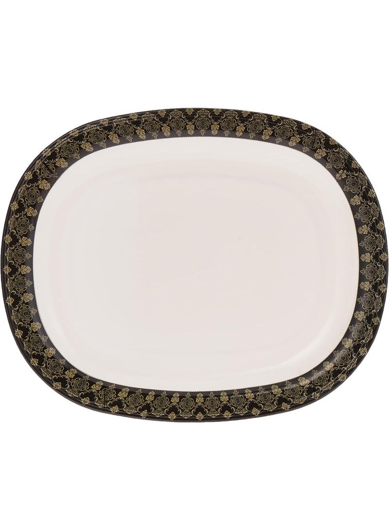 Servewell Melamine Henna Oval Serving Plate-31cmX25cm - Image 4