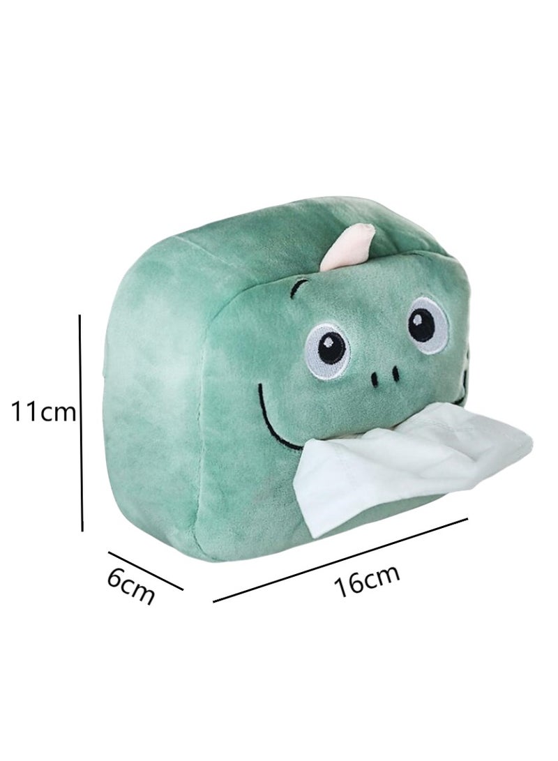 Dinosaur Car Tissue Holder – Cute Plush Hanging Tissue Box for Cars - Image 2