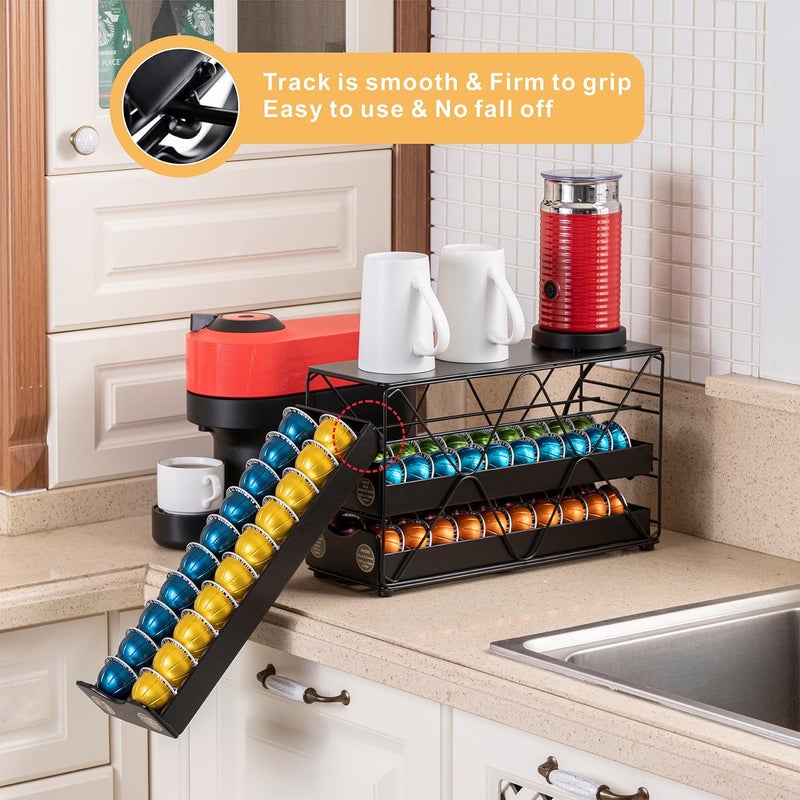 Flagship حامل كبسولات نسبرسو فيرتو درج كبسولات كبير متعدد الطبقات (3 طبقات (سعة 60 كبسولة)) - Image 4