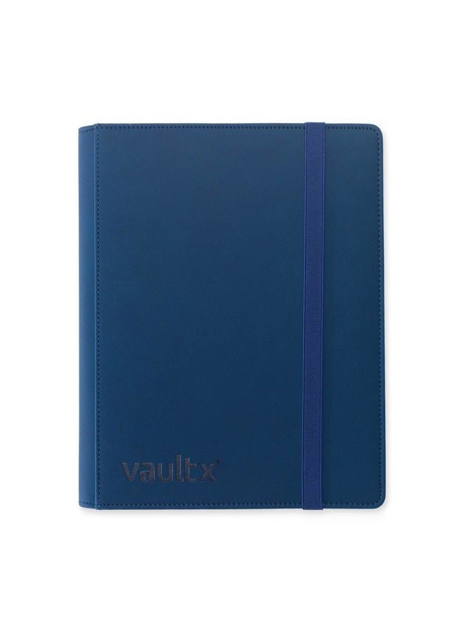 Vault X 9 Pocket Trading Card Strap Binder, 360 Cards, Premium Exo-Tec Album Material, 20 Side-Loading Pages, Folder for Collectible Games, Sports, TCG (Blue) - Image 1